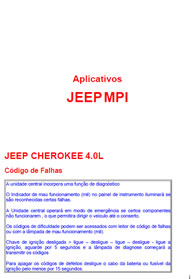 Jeep MPI (Codigos de erro 4.0 L)